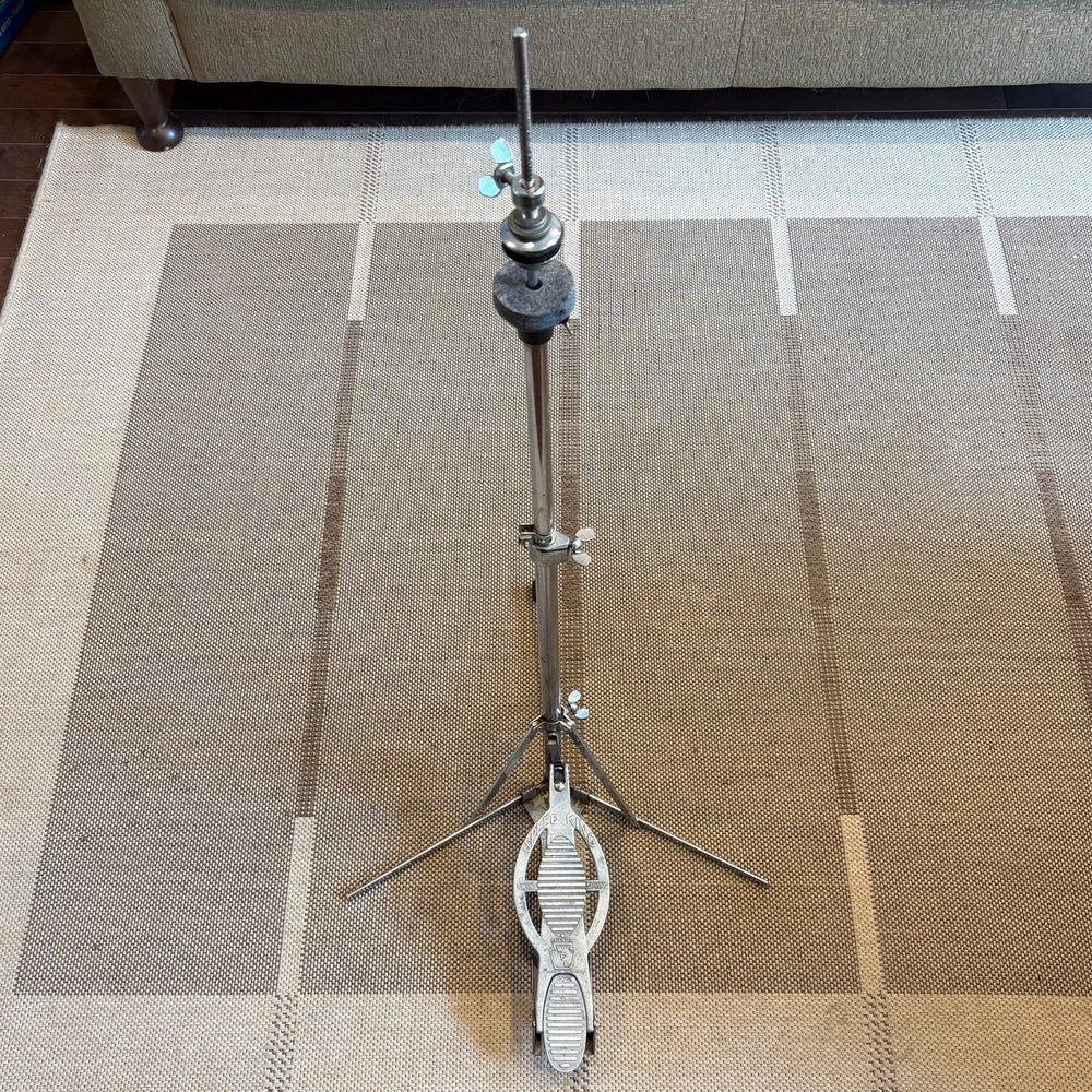 WFL Speed king vintage hi-hat stand flat base 50`s/trépied de charley a base plate - used/usagé