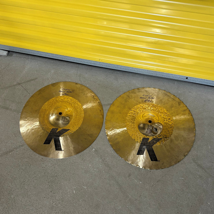 Zildjian K Custom Hybrid 14 Pouces hi-hats K1224 - used-usagées