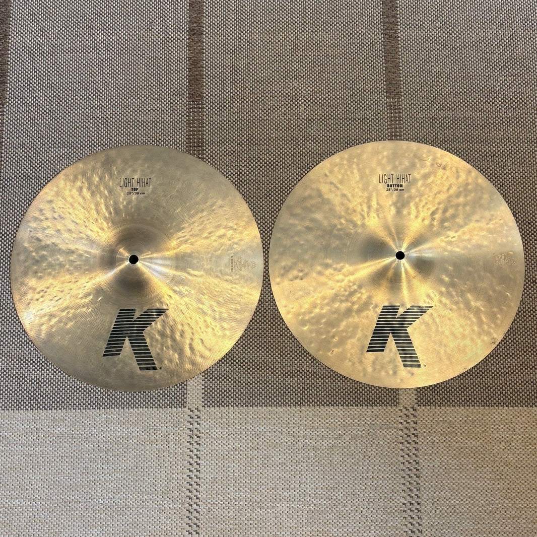 Zildjian cymbales Hi-hats 15 pouces K Light K0923 - used/usagées