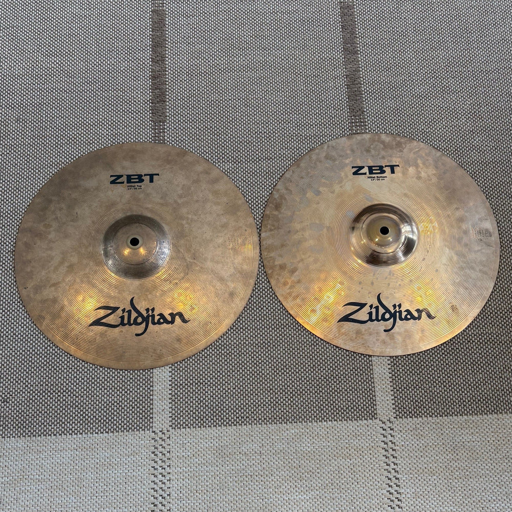 Zildjian cymbals hi-hat 14 zbt/cymbales hi-hat 14 - used/usagées
