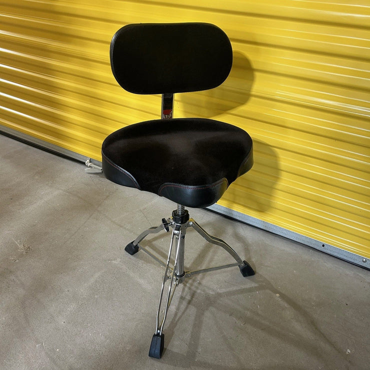 Gibraltar drum seat thrown back rest/banc de drum avec dossier - used/usagé