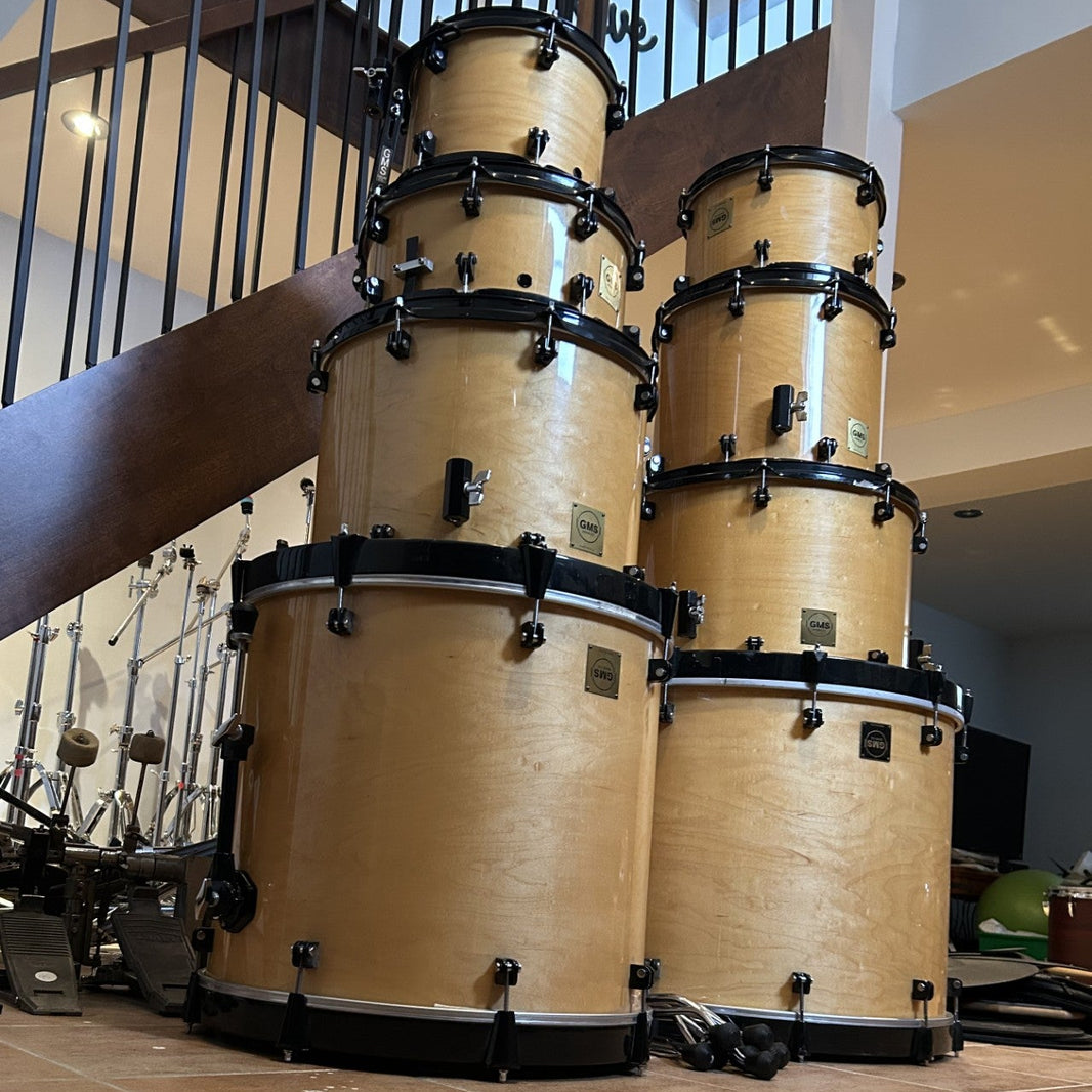 GMS custom drums maple/érable set 8 pièces - used/usagé
