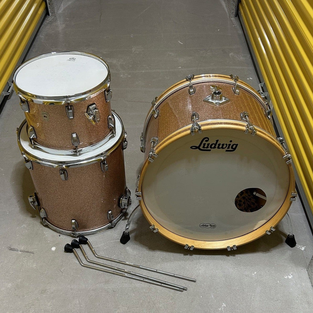 Ludwig Classic Maple 3pcs Champagne sparkles - used/usagé