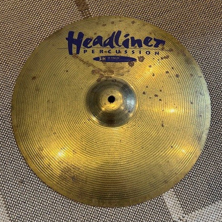 Meinl headliner cymbale Laiton/brass crash 16 - used/usagée
