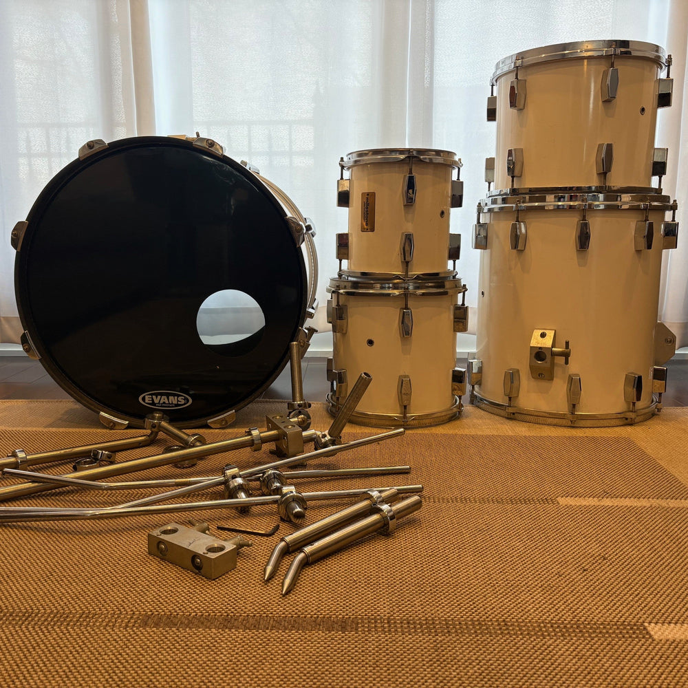 Milestone drum set kit/Batterie vintage fiber/fibre - used/usagé