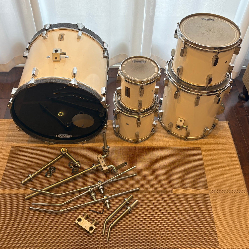 Milestone drum set kit/Batterie vintage fiber/fibre - used/usagé