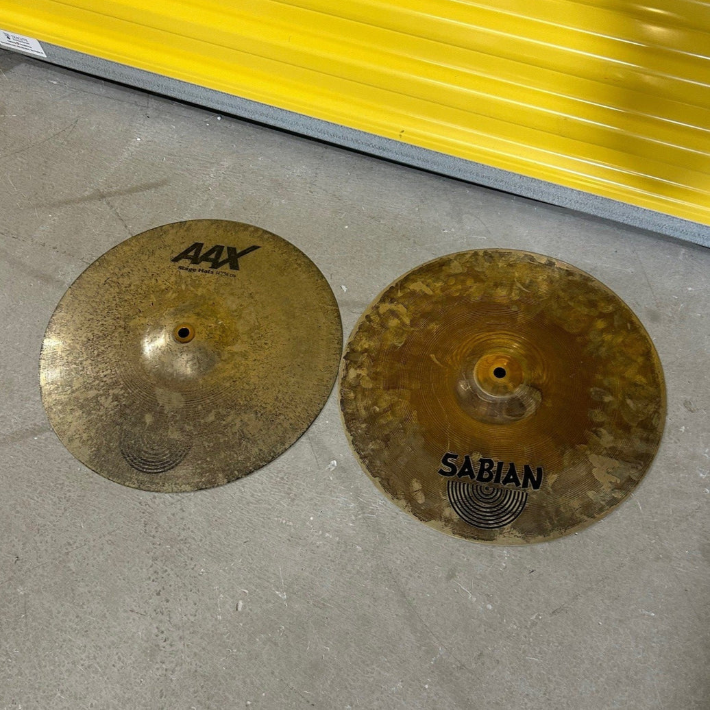 Sabian cymbales hi-hat 14 aax stage - used/usagées