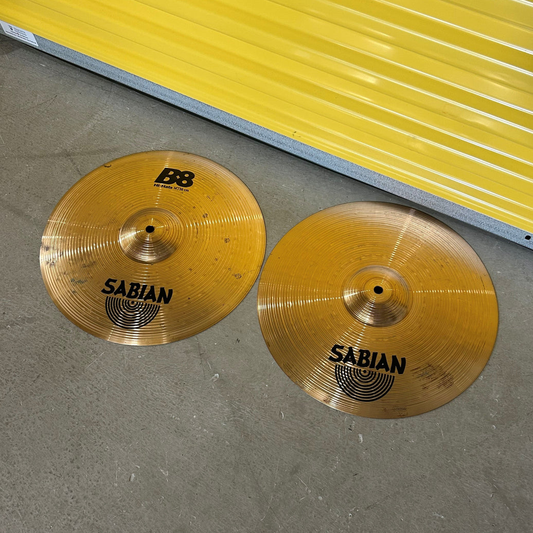 Sabian cymbals hi-hat 14 b8 - used/usagées