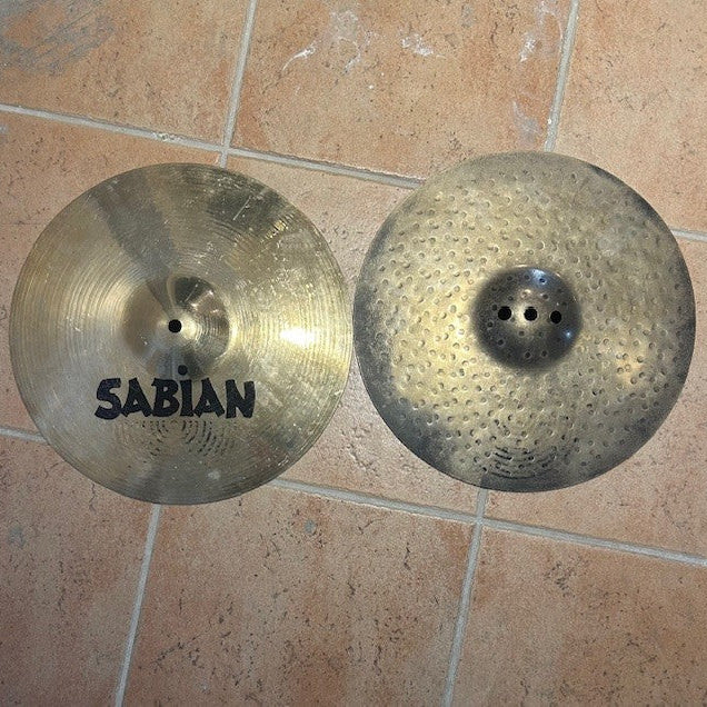Sabian cymbals hi hat AA fusion 13 - used/usagées