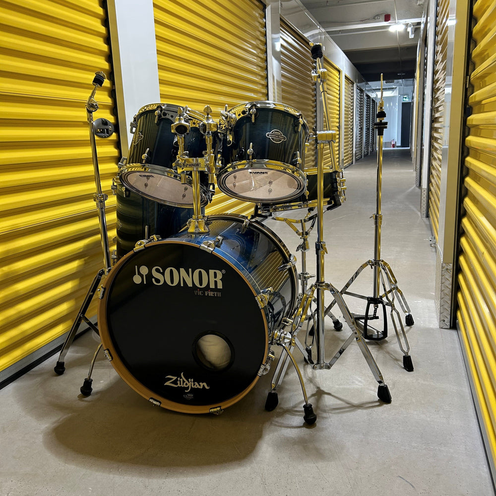 Sonor Essential force drum kit blue fade birch shell/fût de bouleau - used/usagé