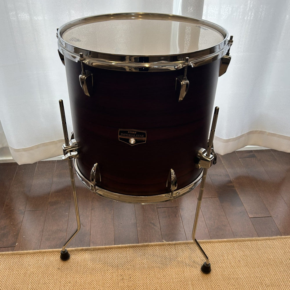 Tama imperialstar floor tom 14x14 red/rouge - used/usagé