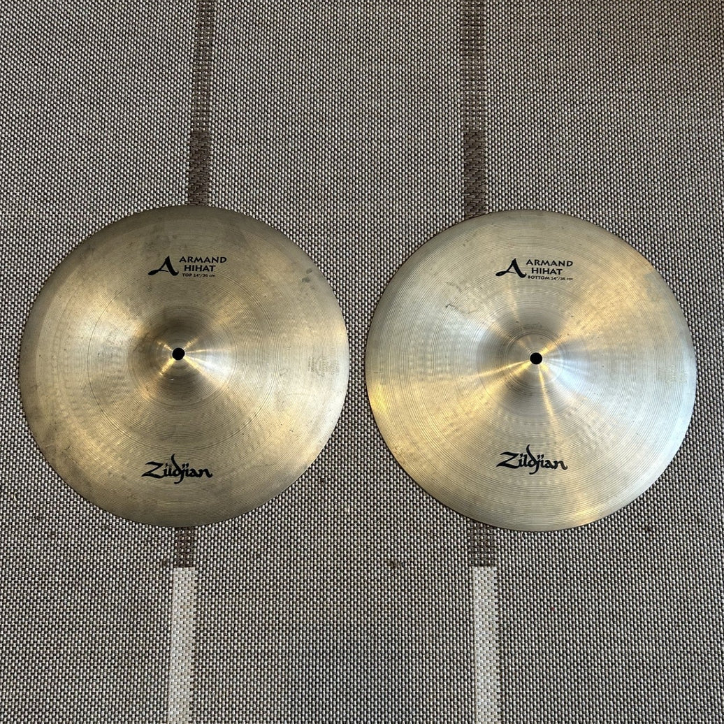 Zildjian cymbals hi-hat 14 Armand /usagéesused