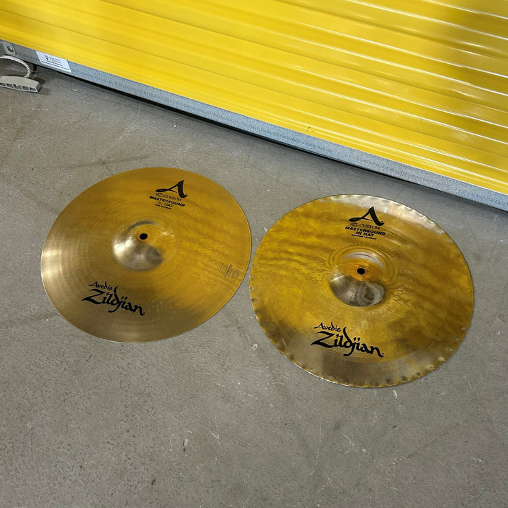 Zildjian cymbals hi-hat 14 mastersound a custom A20550 - used/usagées