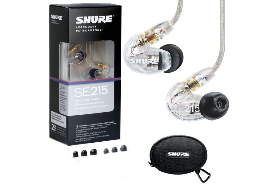 Shure SE215-CL PRO Clear Professional Sound Isolating™ Earphones-Écouteurs  translucides